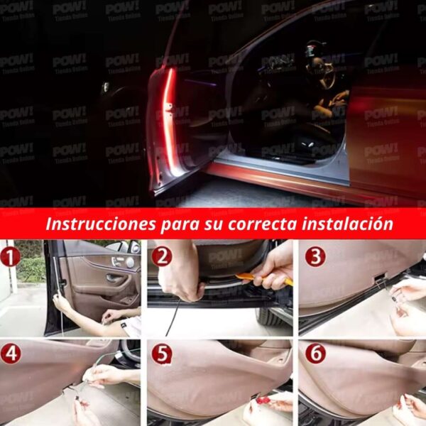 Cintas LED Para Puertas 1.20 Metros 2 Unidades - Image 4