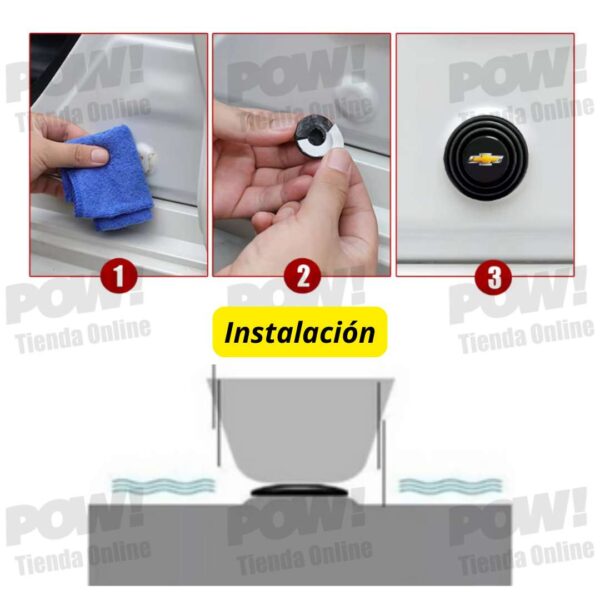 Amortiguador De Impacto Para Puerta / 10 Unidades - Image 2