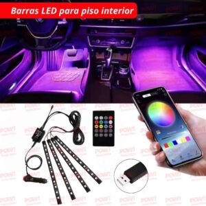 Cintas LED Para El Piso Interior Del Carro 4 Uni