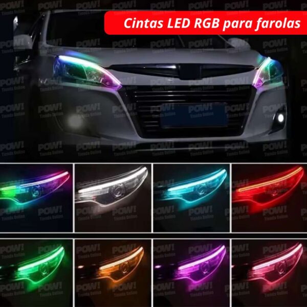 Cintas LED Para Farolas RGB + Control - 60 CM 2 Unidades