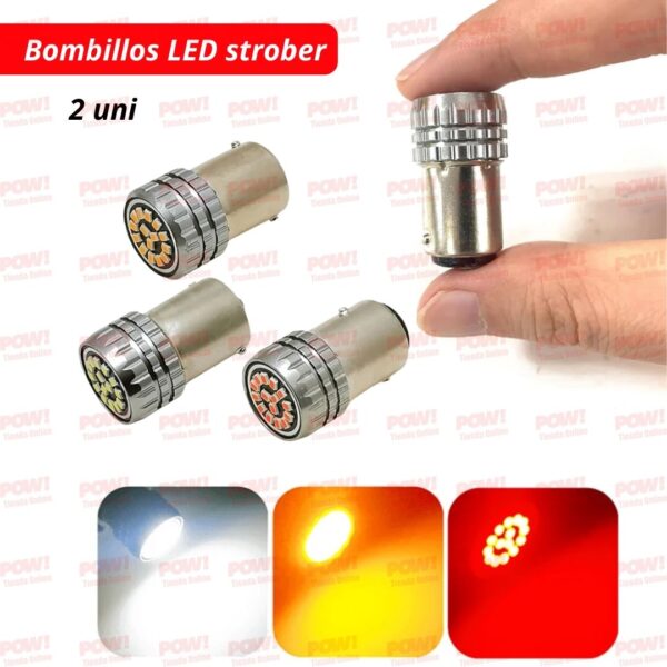Bombillos Estrober LED Para Carro 2 Uni