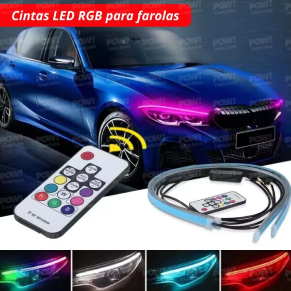 Cintas LED Para Farolas RGB + Control - 60 CM 2 Unidades - Image 4