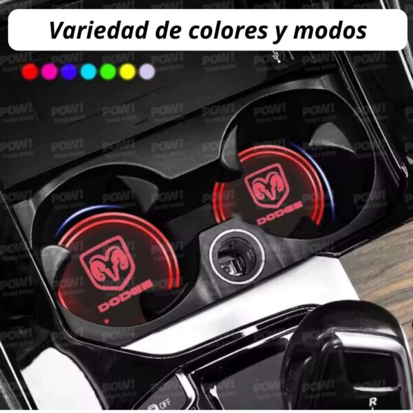 Portavasos LED Recargables Con Logo 2Un - Image 2