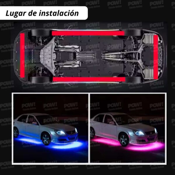 Cintas LED Para Chasis De Carro APP Y Control - Image 3