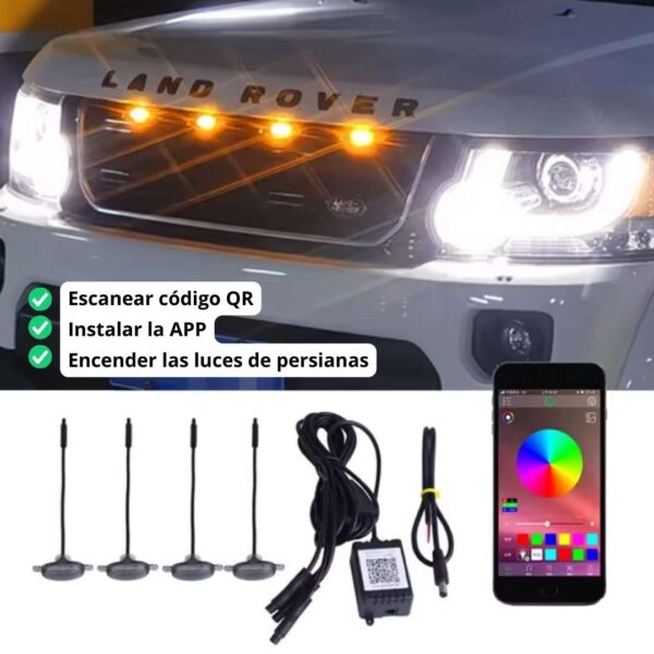 Luces LED Para Persiana RGB Con APP - 4 Unidades - Image 2