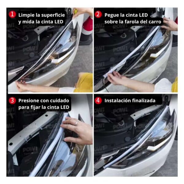Cintas LED Para Farolas RGB + Control - 60 CM 2 Unidades - Image 3