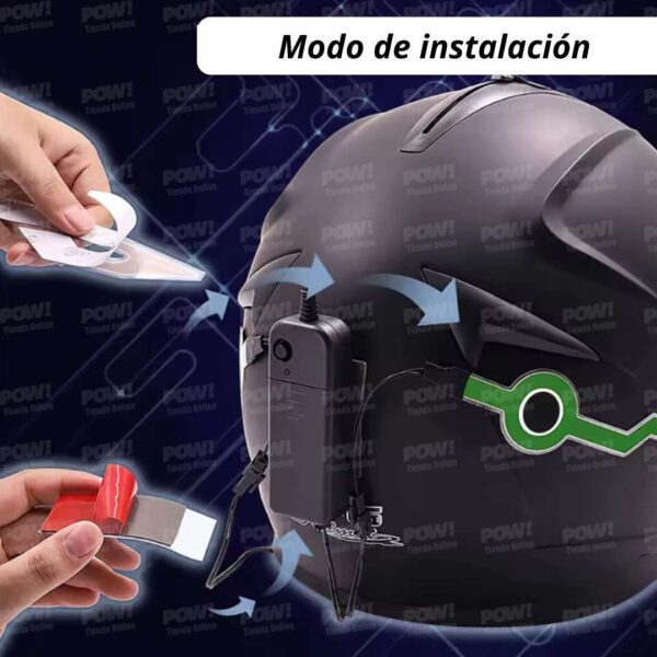 Tira LED Plana Para Casco De Moto 2Unidades - Image 3
