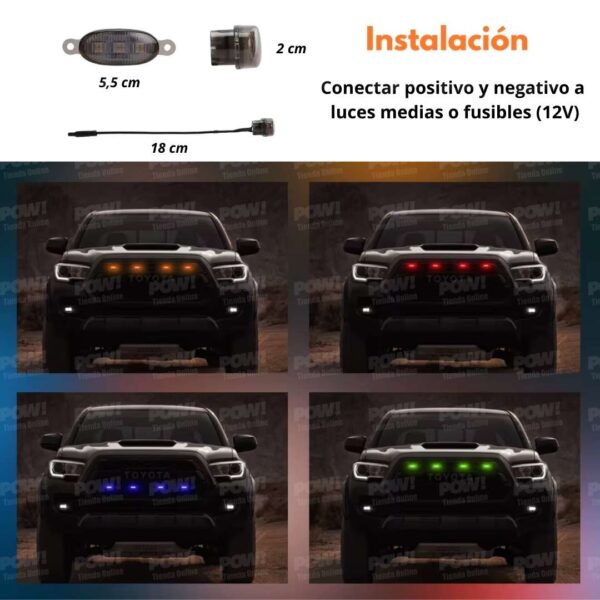Luces LED Para Persiana RGB Con APP - 4 Unidades - Image 4