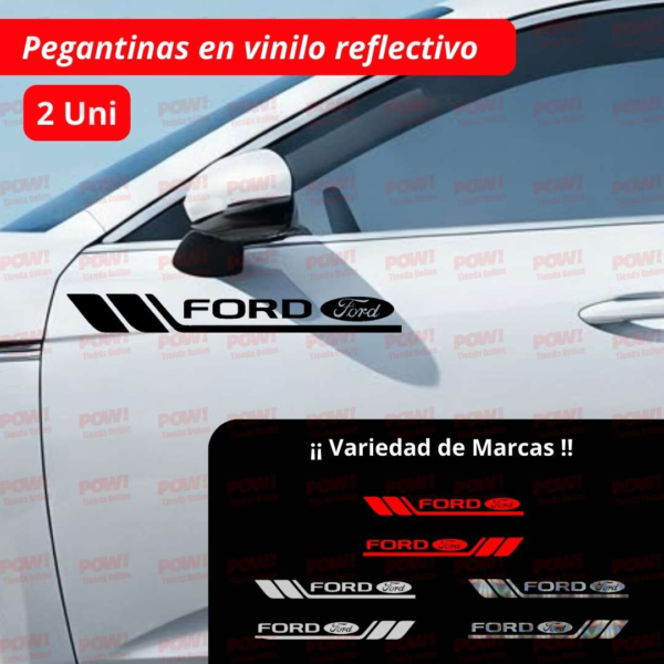 Pegantinas Reflectivas Con Logo De Marca