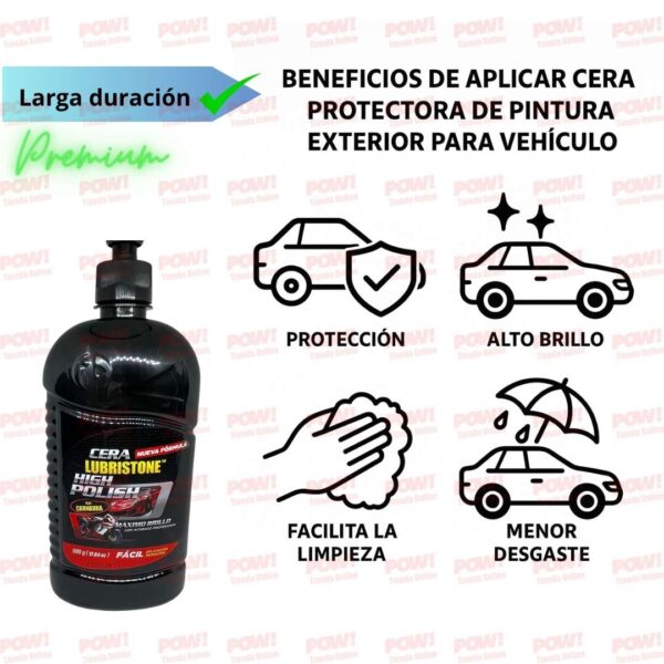 Cera Lubristone high polish 500 Gramos - Image 3