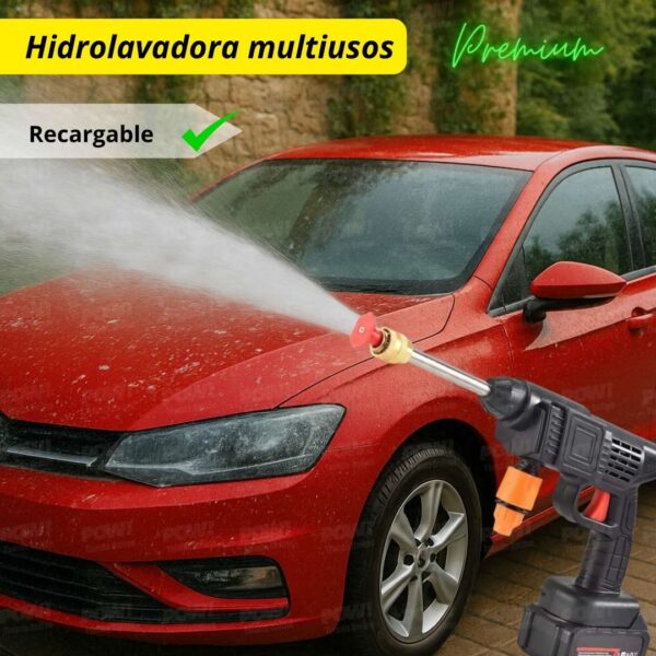 Hidrolavadora portátil con batería para carro y moto