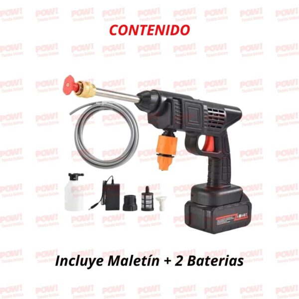 Hidrolavadora portátil con batería para carro y moto - Image 3
