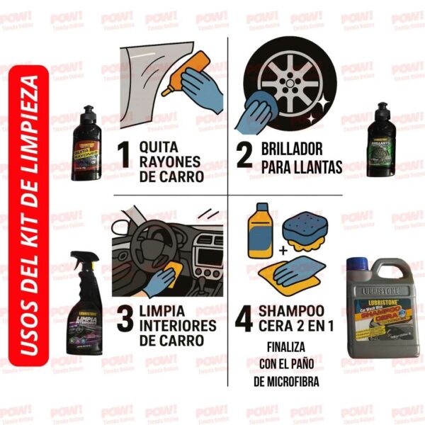 Kit de limpieza y embellecimiento Lubristone - Image 2