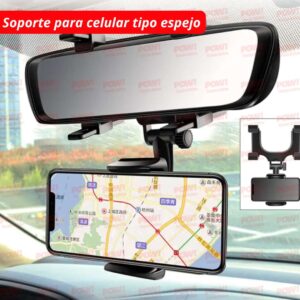 Soporte para celular tipo espejo para vehículo