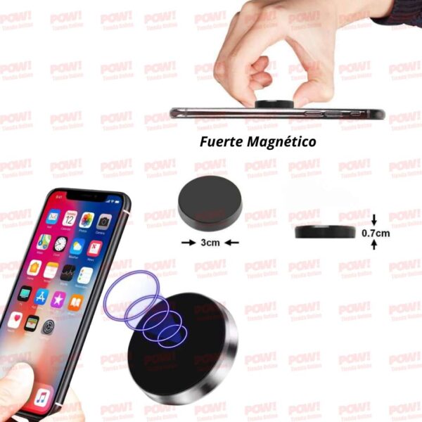 Soporte para celular tipo moneda con imán - Image 2